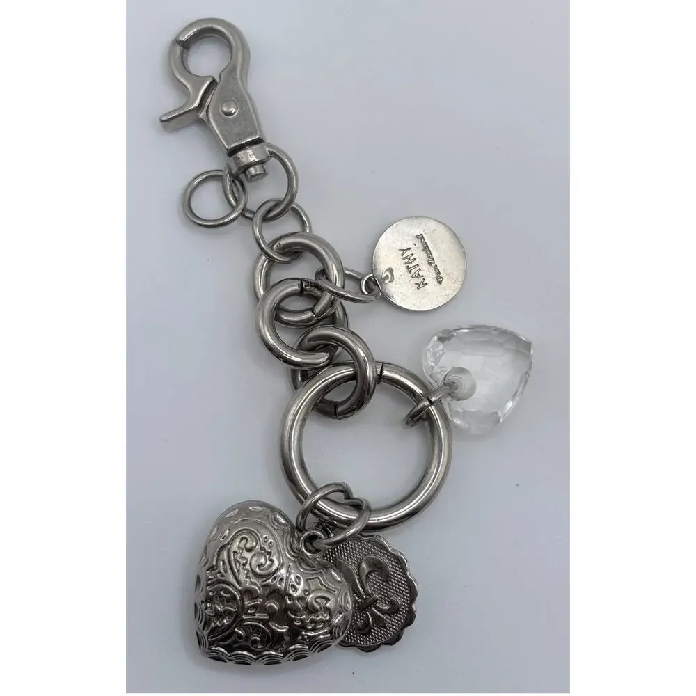 Kathy Van Zeeland Purse Charm/Keychain with Puffy Heart